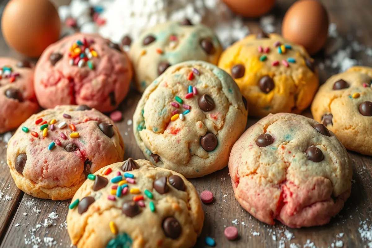 Various desserts made with cake mix