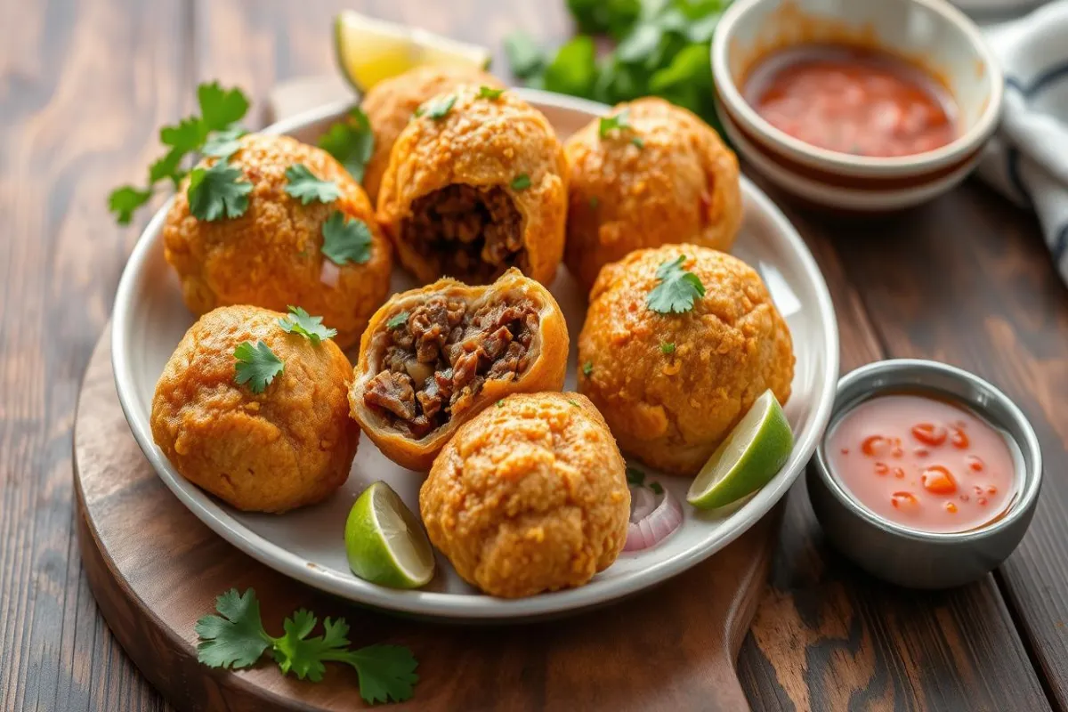 Plate of birria bombs