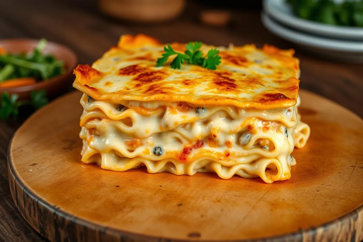 chicken alfredo lasagna