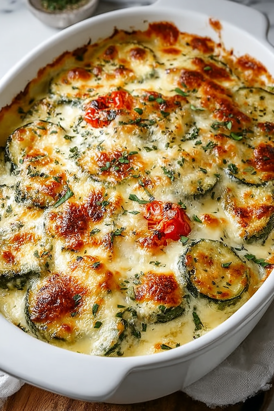 Baked Zucchini and Cheese Casserole