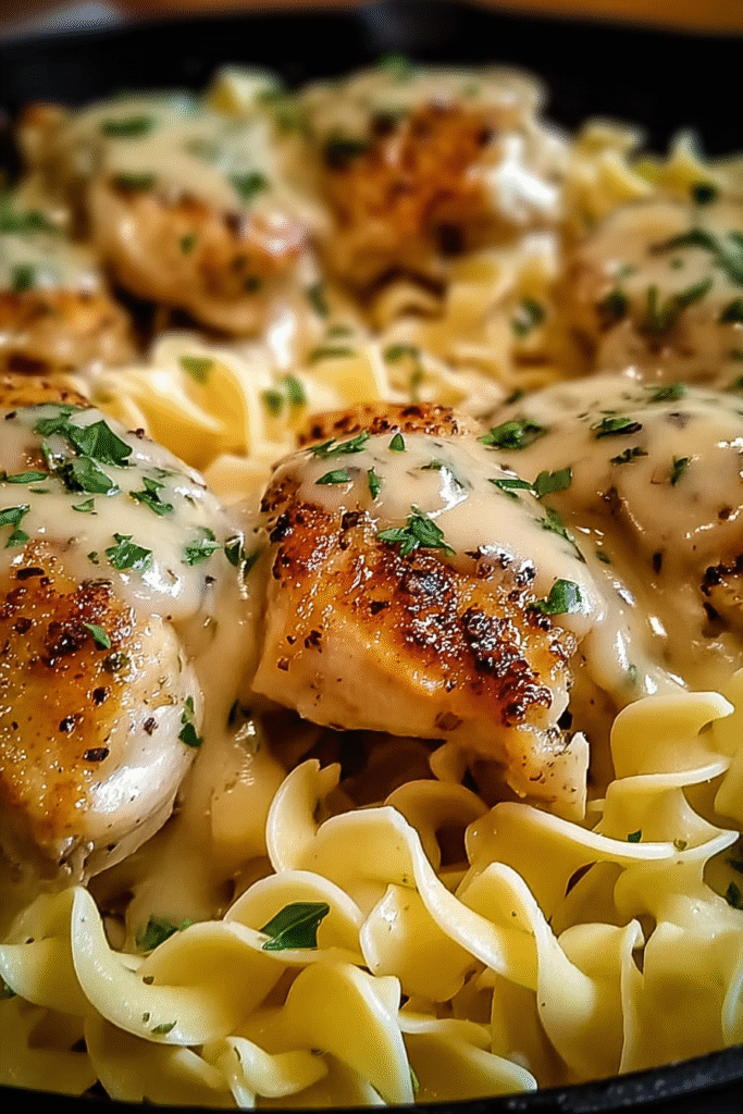 One-Pan Chicken with Buttered Noodles