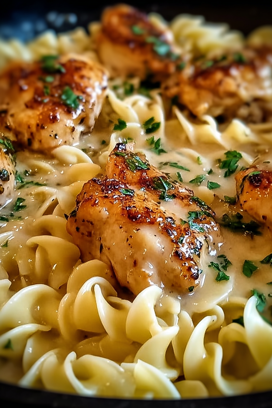 One-Pan Chicken with Buttered Noodles