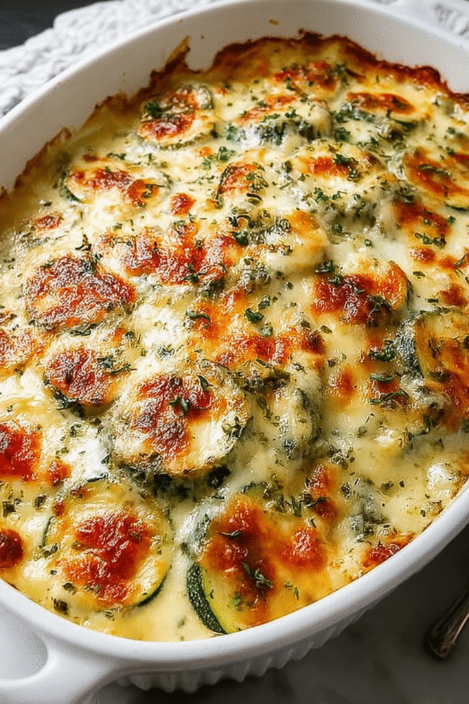 Baked Zucchini and Cheese Casserole