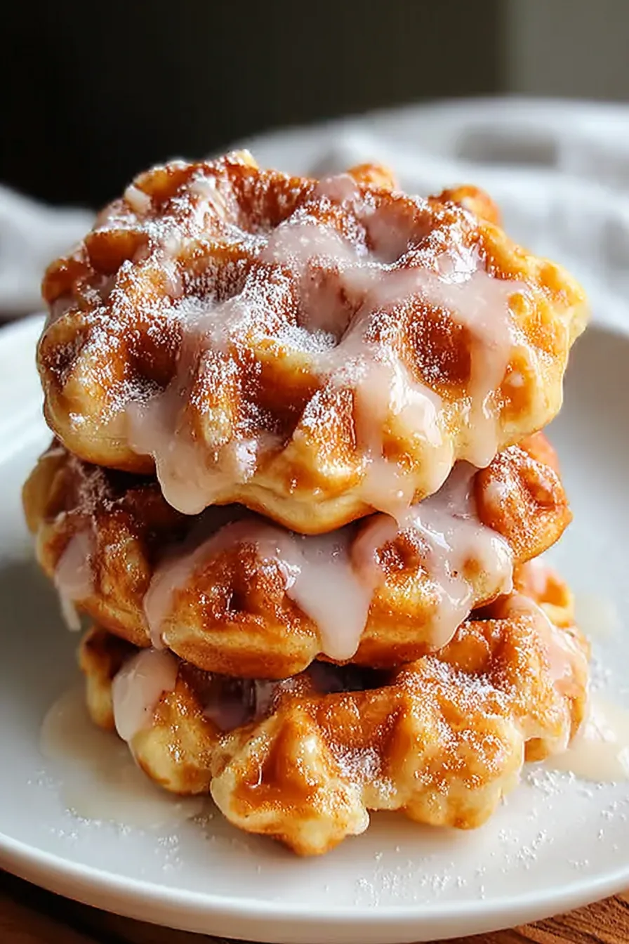 Apple Fritter Waffle Donuts