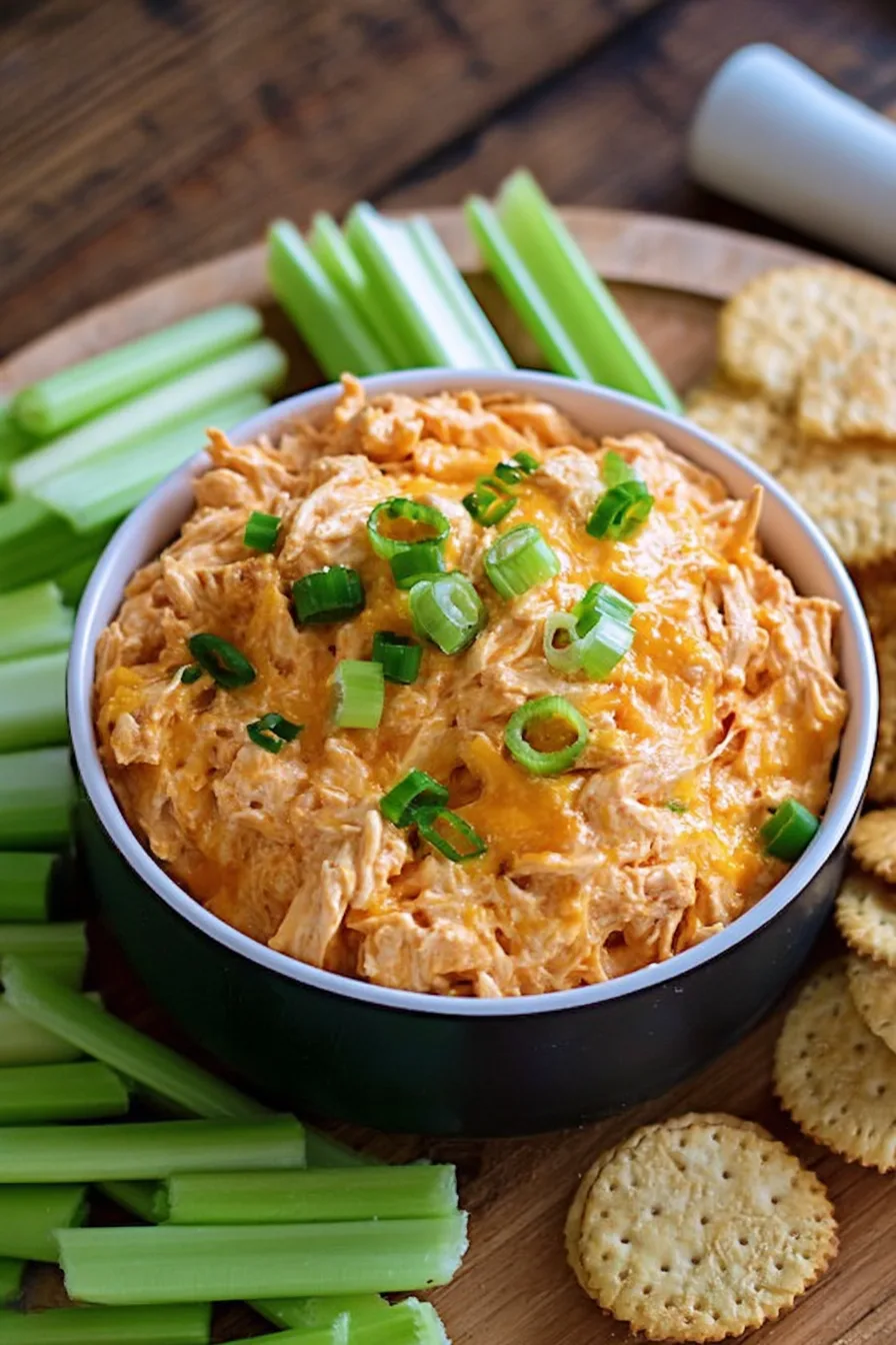 Easy Buffalo Chicken Dip Slow Cooker (5-Ingredient Recipe!)