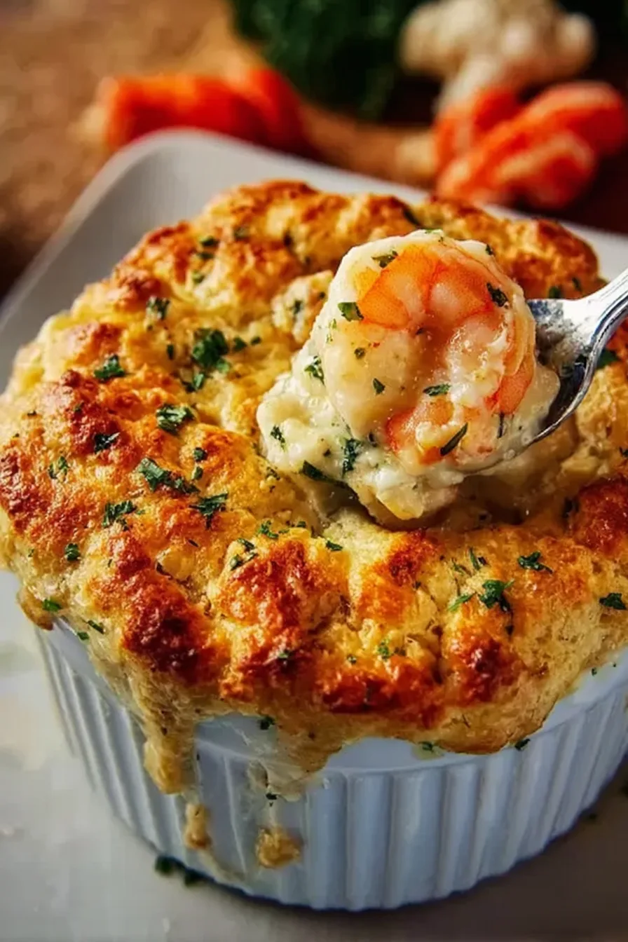 Cheddar Bay Biscuit Seafood Pot Pie
