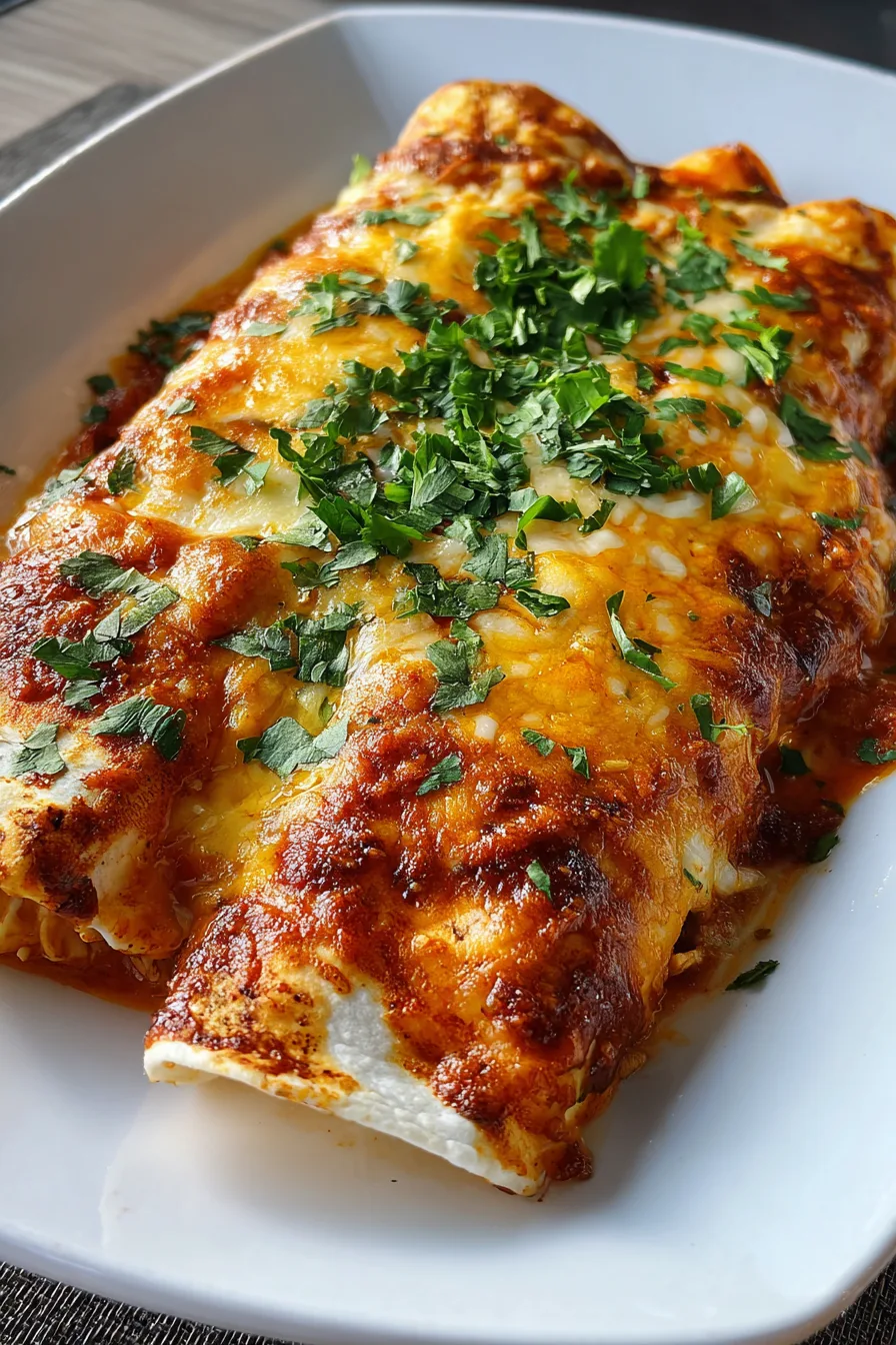 Crockpot Chicken Enchiladas