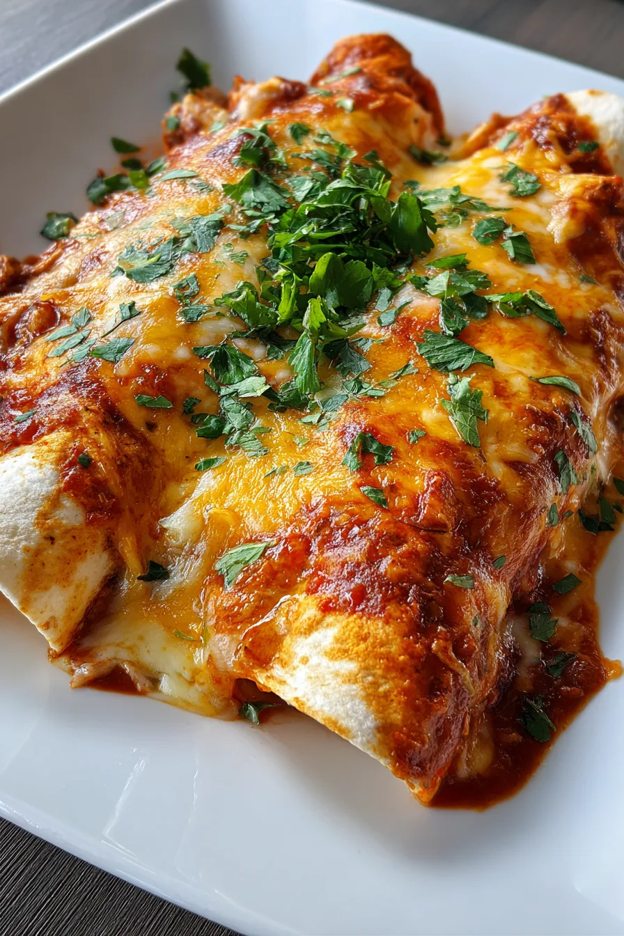 Crockpot Chicken Enchiladas