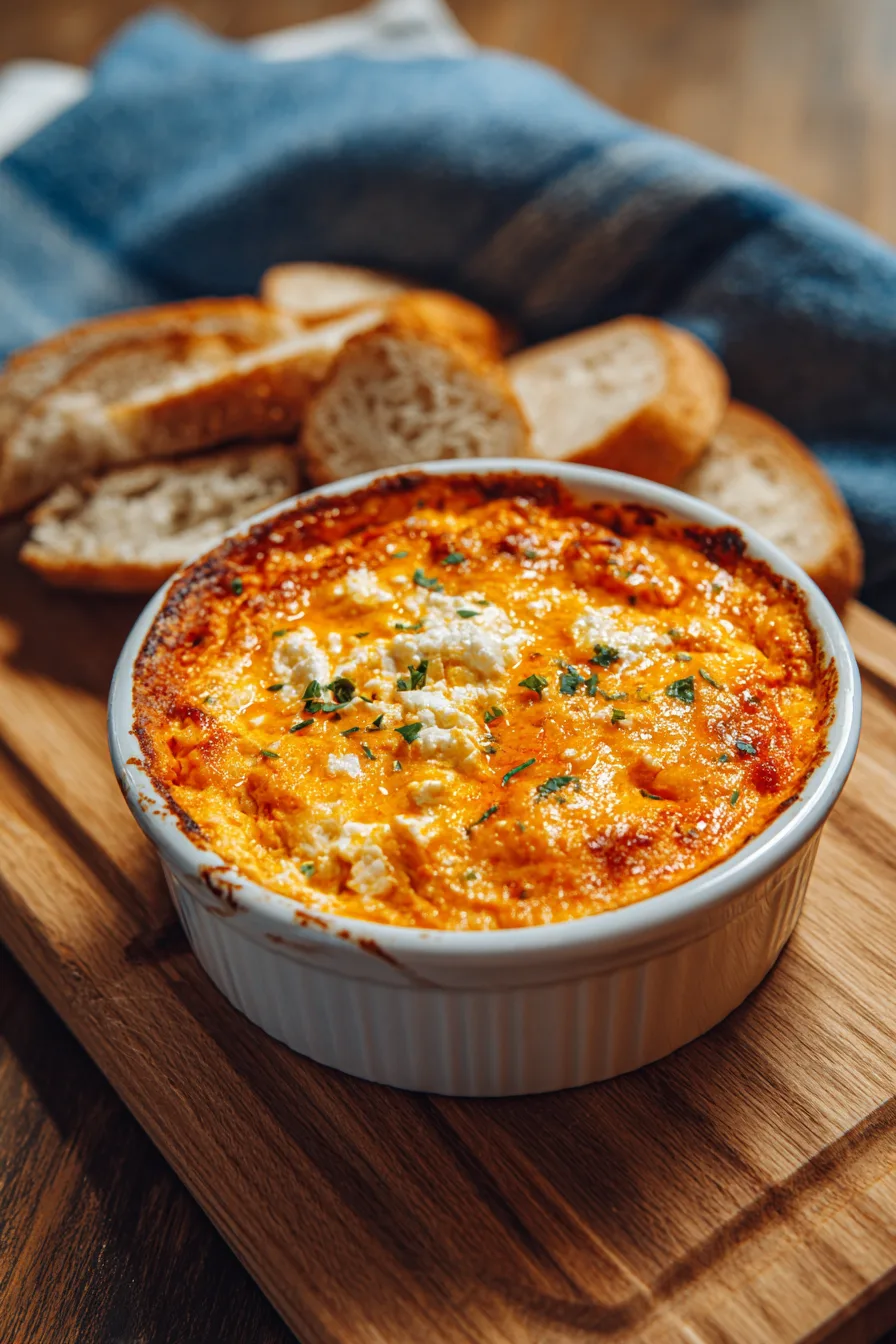 High-Protein Buffalo Chicken Dip with Cottage Cheese