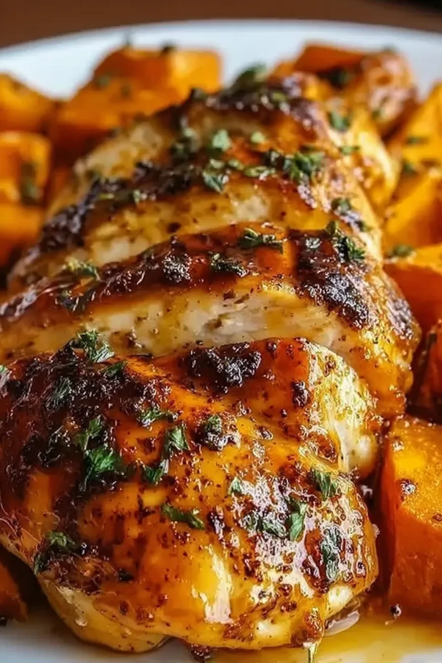 Maple Glazed Chicken with Sweet Potatoes Recipe – Easy Meal!