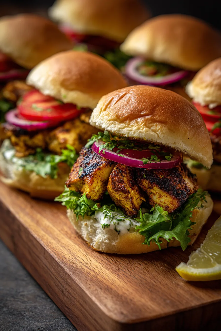 Mini Chicken Shawarma Sliders
