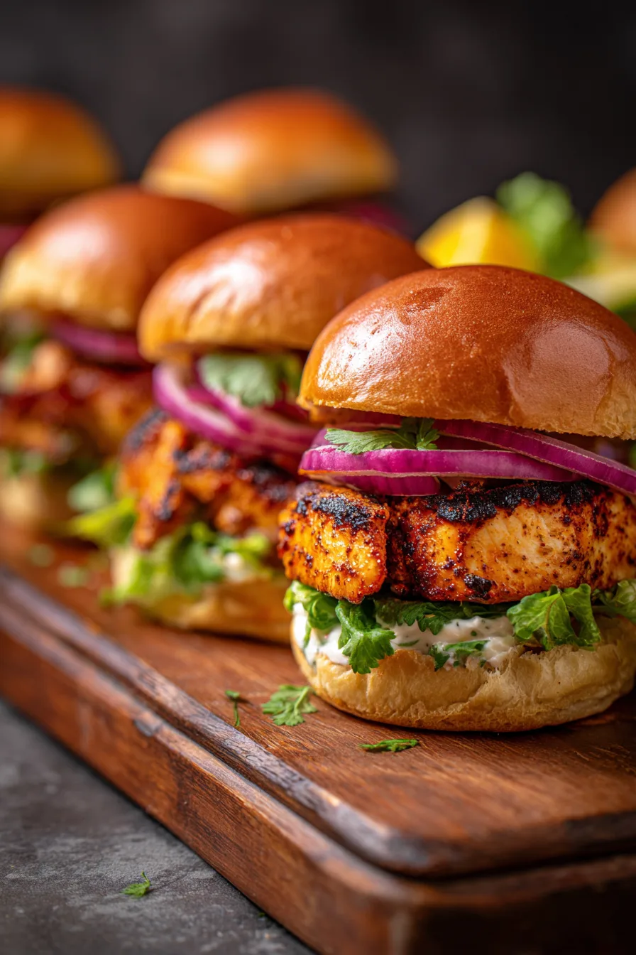 Mini Chicken Shawarma Sliders