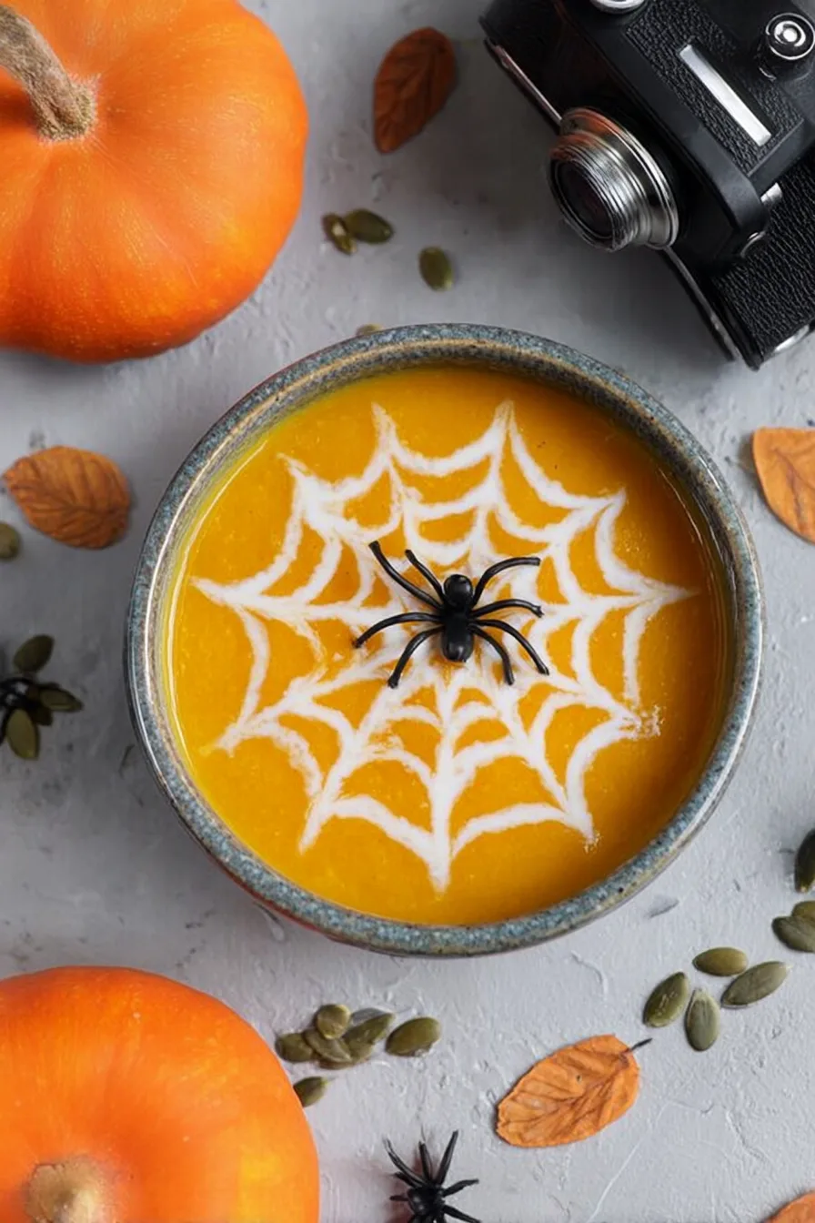Spooky Halloween Pumpkin Soup Shots Recipe