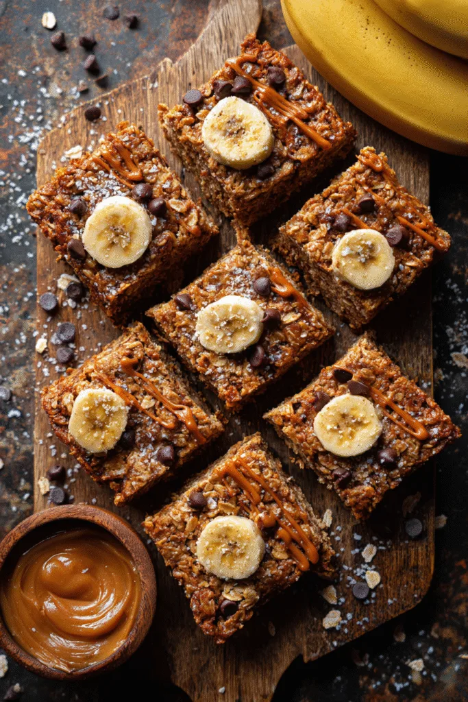 Banana Peanut Butter Oatmeal Bars