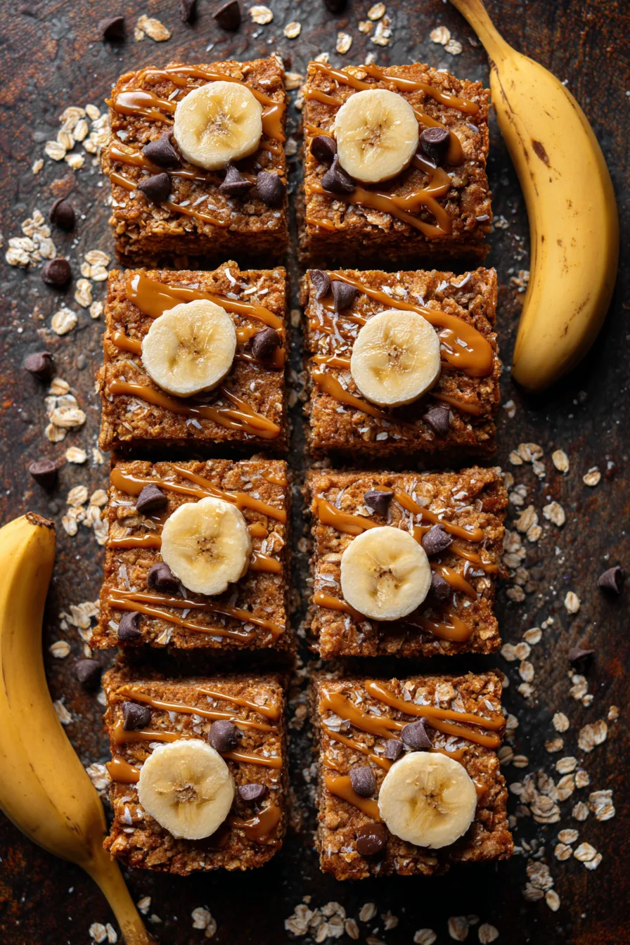 Banana Peanut Butter Oatmeal Bars
