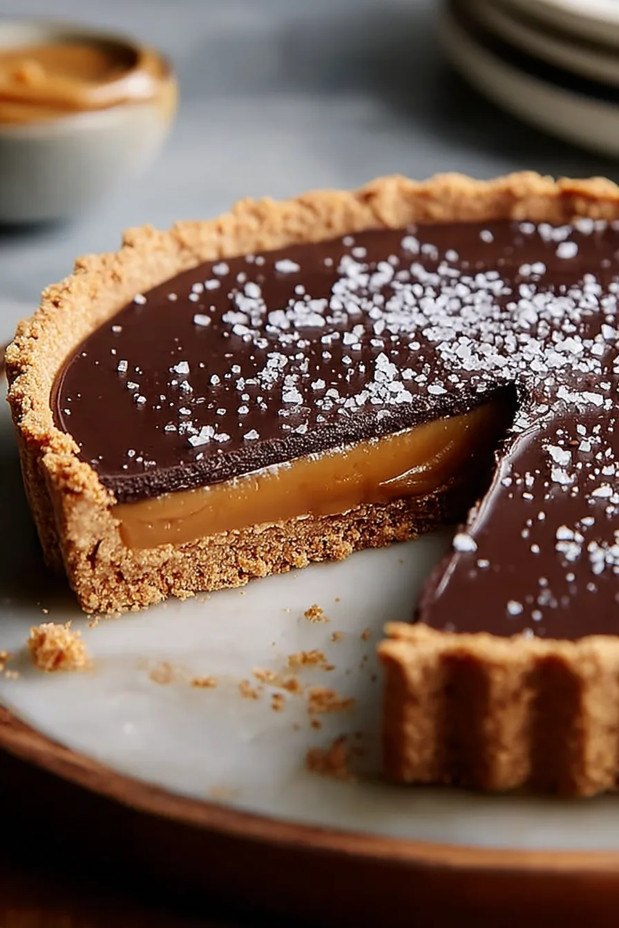 Salted Caramel Chocolate Tart