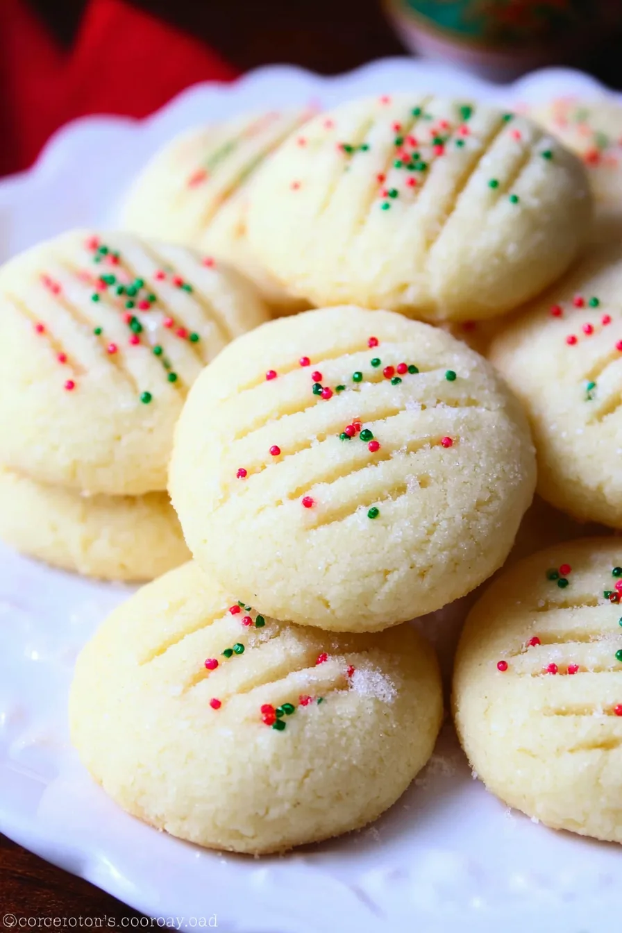 Buttery Whipped Shortbread Cookies
