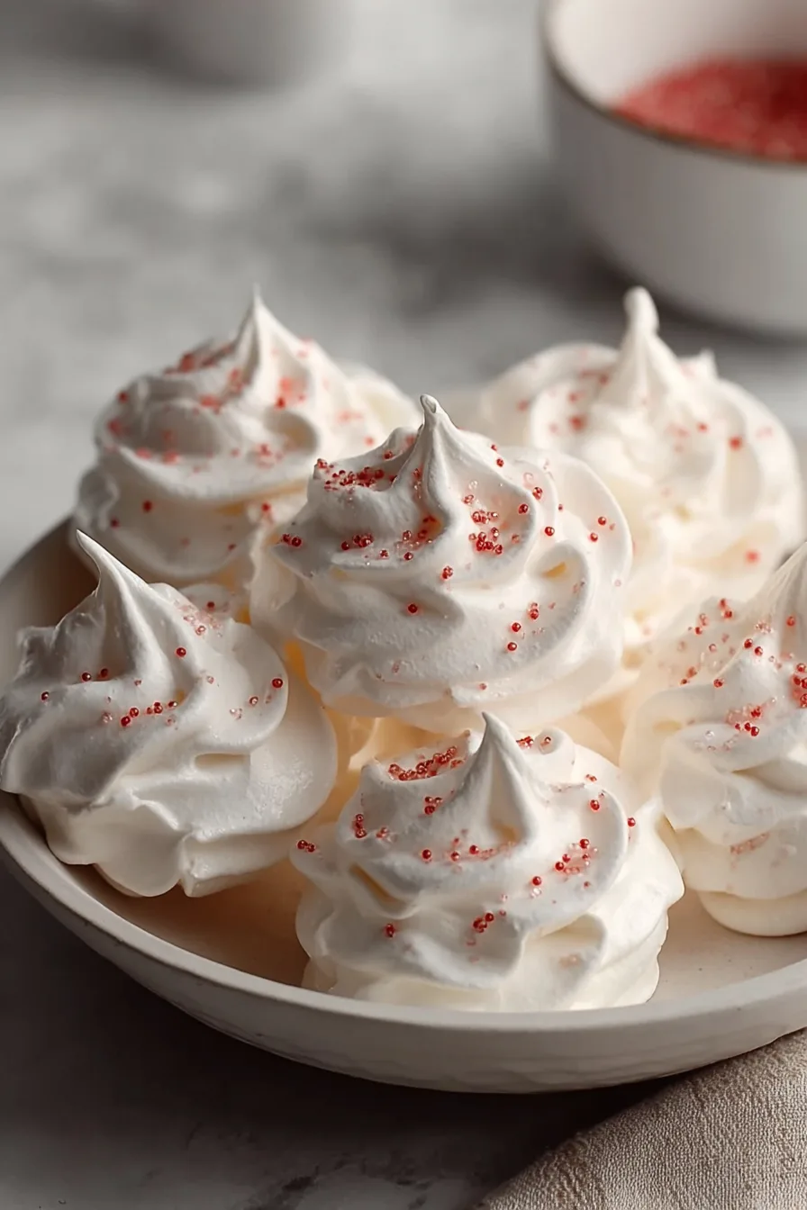 Christmas Meringue Kisses Recipe