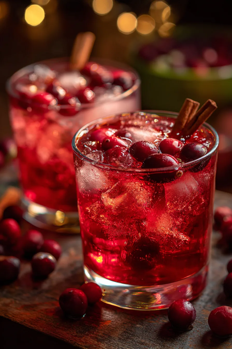 Cranberry Apple Cider Mocktail Recipe
