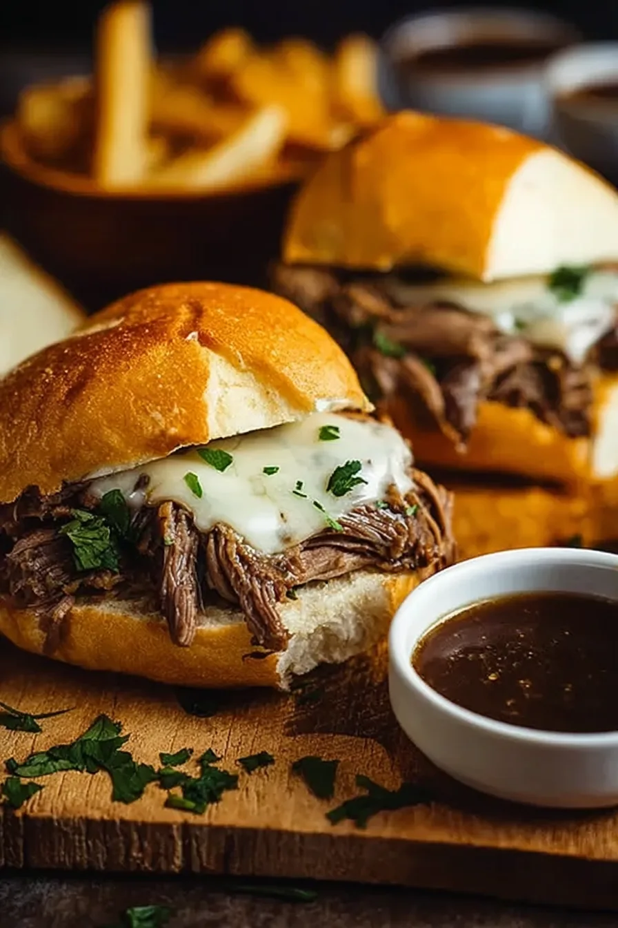 Crock Pot French Dip Sandwiches