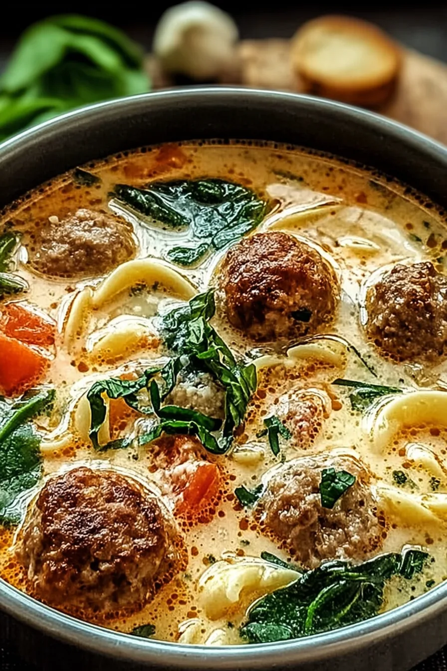 Easy Italian Meatball Soup Recipe