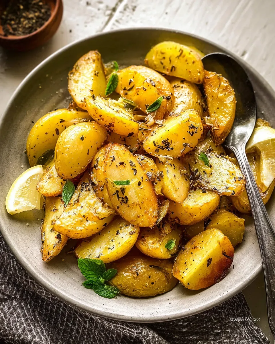 Greek Lemon Potatoes