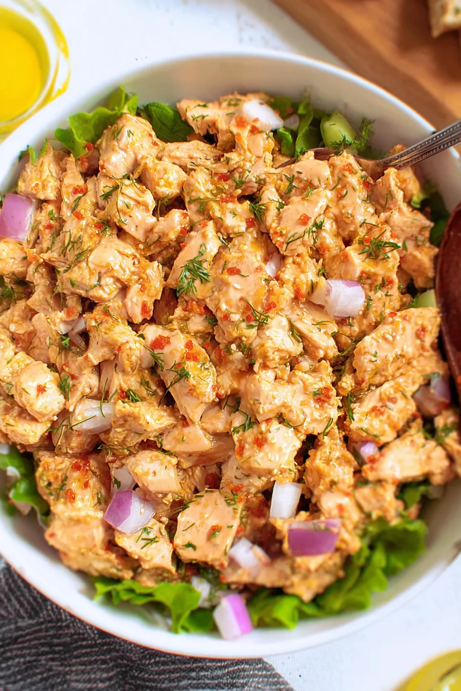 Hot Honey Chicken Salad Sweet and Spicy Perfection
