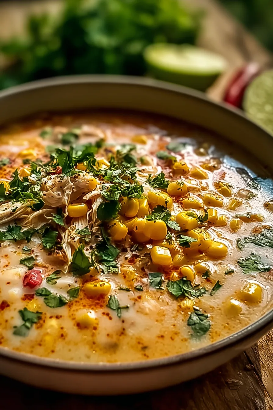 Mexican Street Corn White Chicken Chili