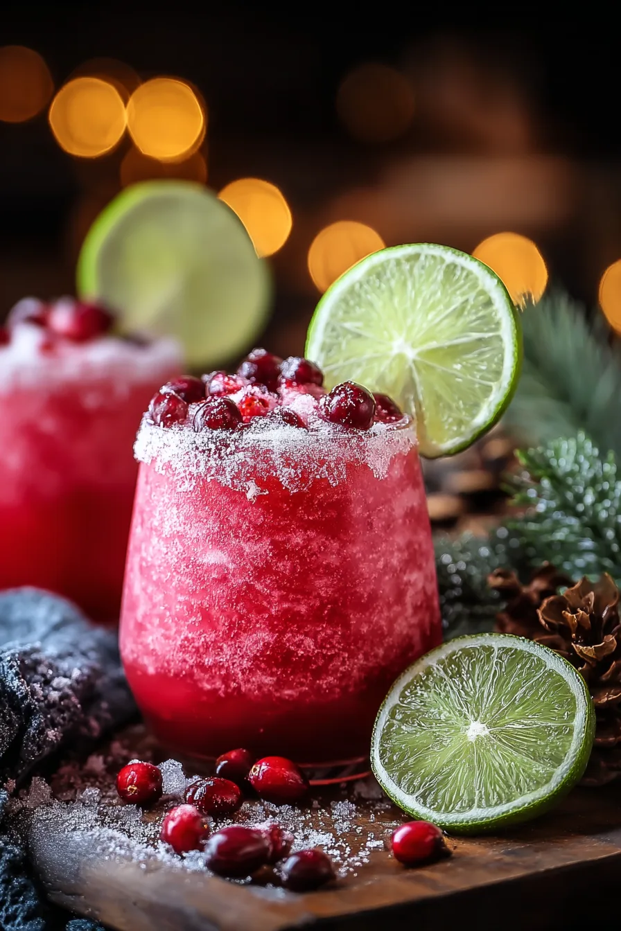 Non-Alcoholic Christmas Slush Mocktail