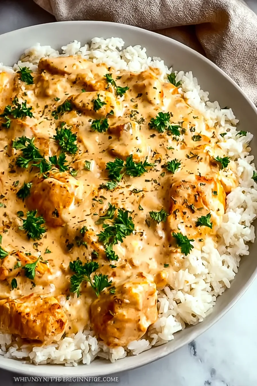 One-Pan Smothered Chicken and Rice