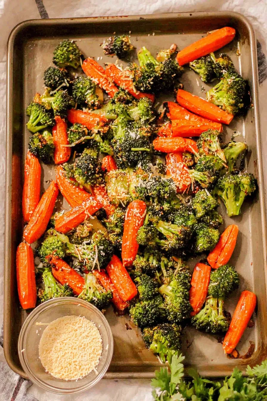 Roasted Broccoli and Carrots