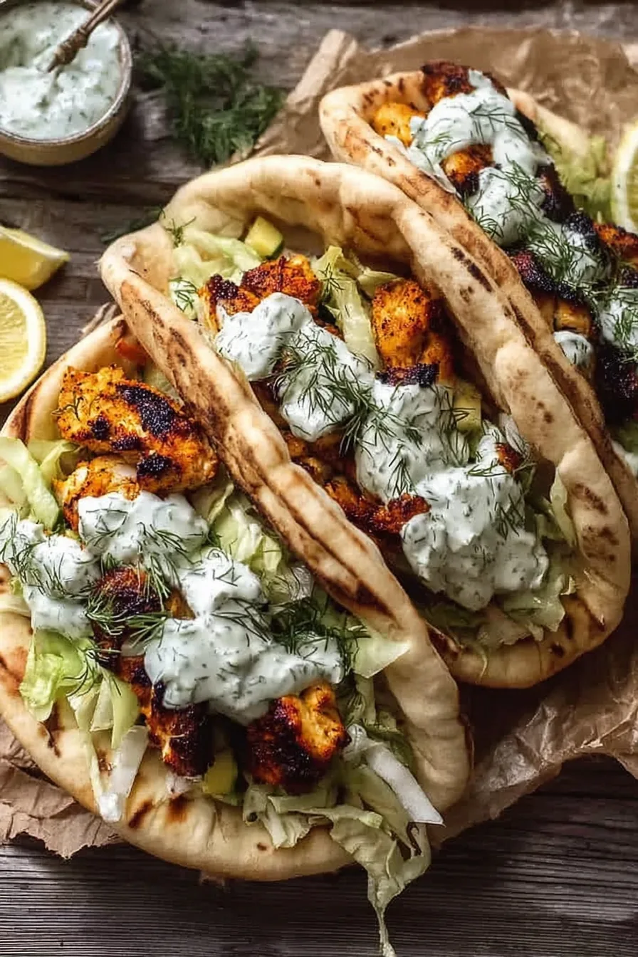 Sheet Pan Chicken Pitas with Herby Ranch