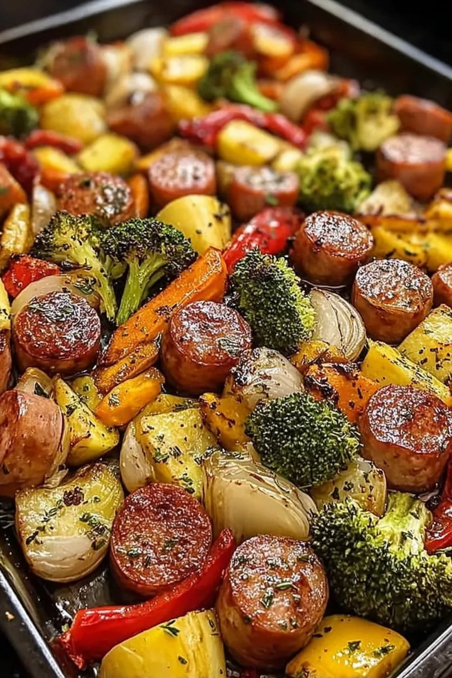 Sheet Pan Sausage and Veggies