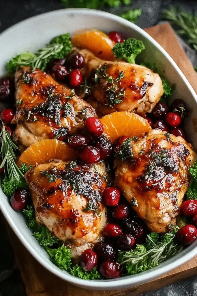 Skillet Cranberry Orange Chicken recipe