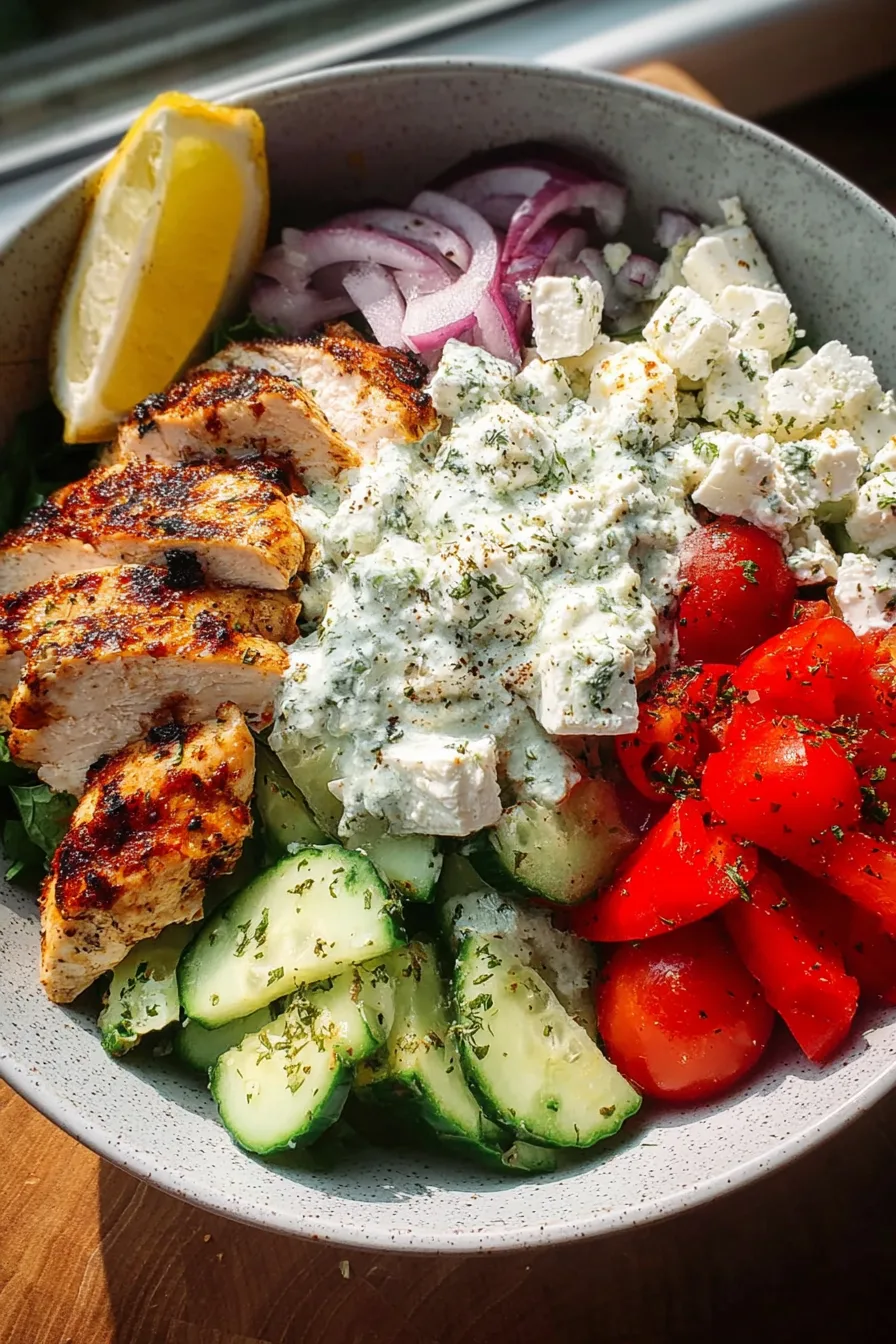 Greek Chicken Bowls