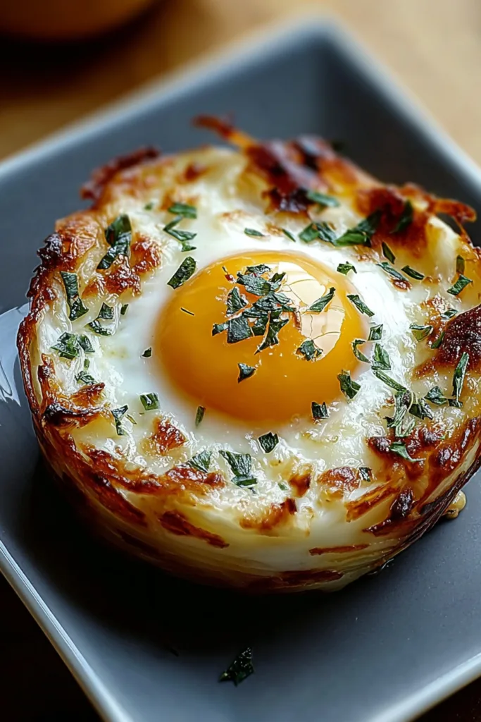 Baked Eggs Napoleon