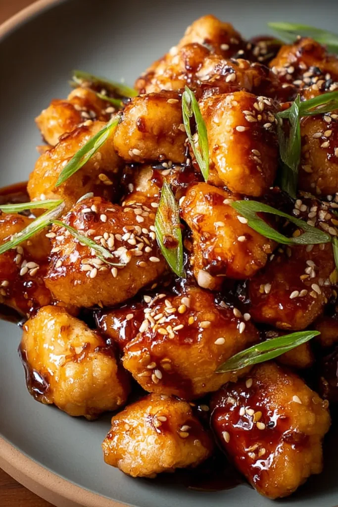 Crispy Hot Honey Chicken Bites (Air FryerOven)