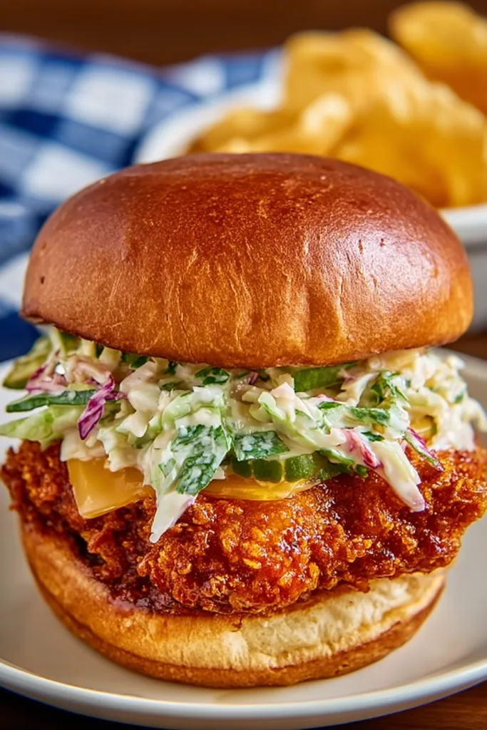 Crispy Hot Honey Chicken Sandwich