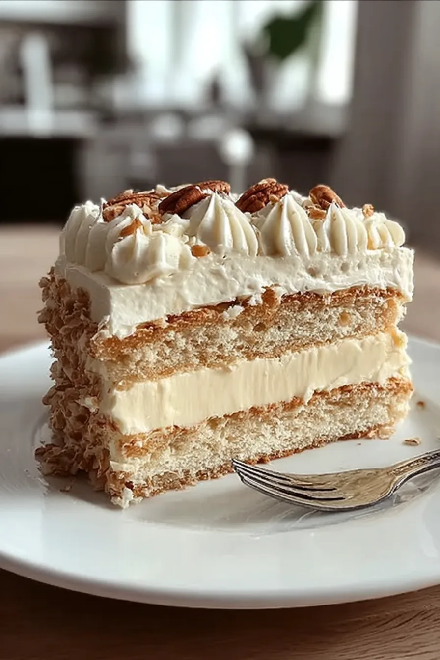 Decadent Italian Cream Cheese Cake with Creamy Frosting