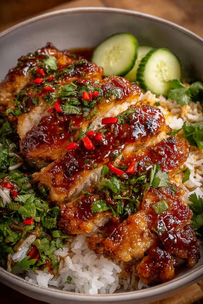 Hot Honey Chicken Bowls (Sweet & Spicy)