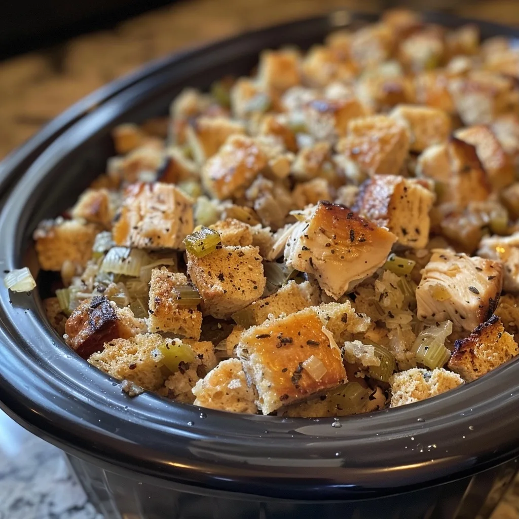 Crockpot Chicken and Stuffing: A Hearty Family Dinner